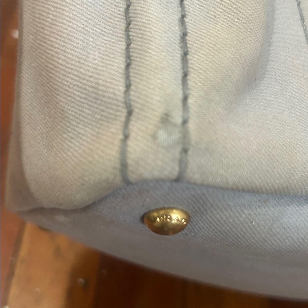 Prada Beige Canvas Tote Satchel - Picture 16 of 17